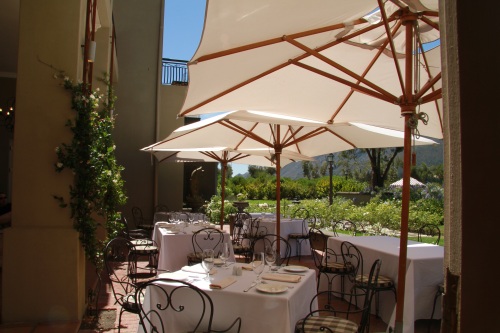 L'Ermitage outside Dinning